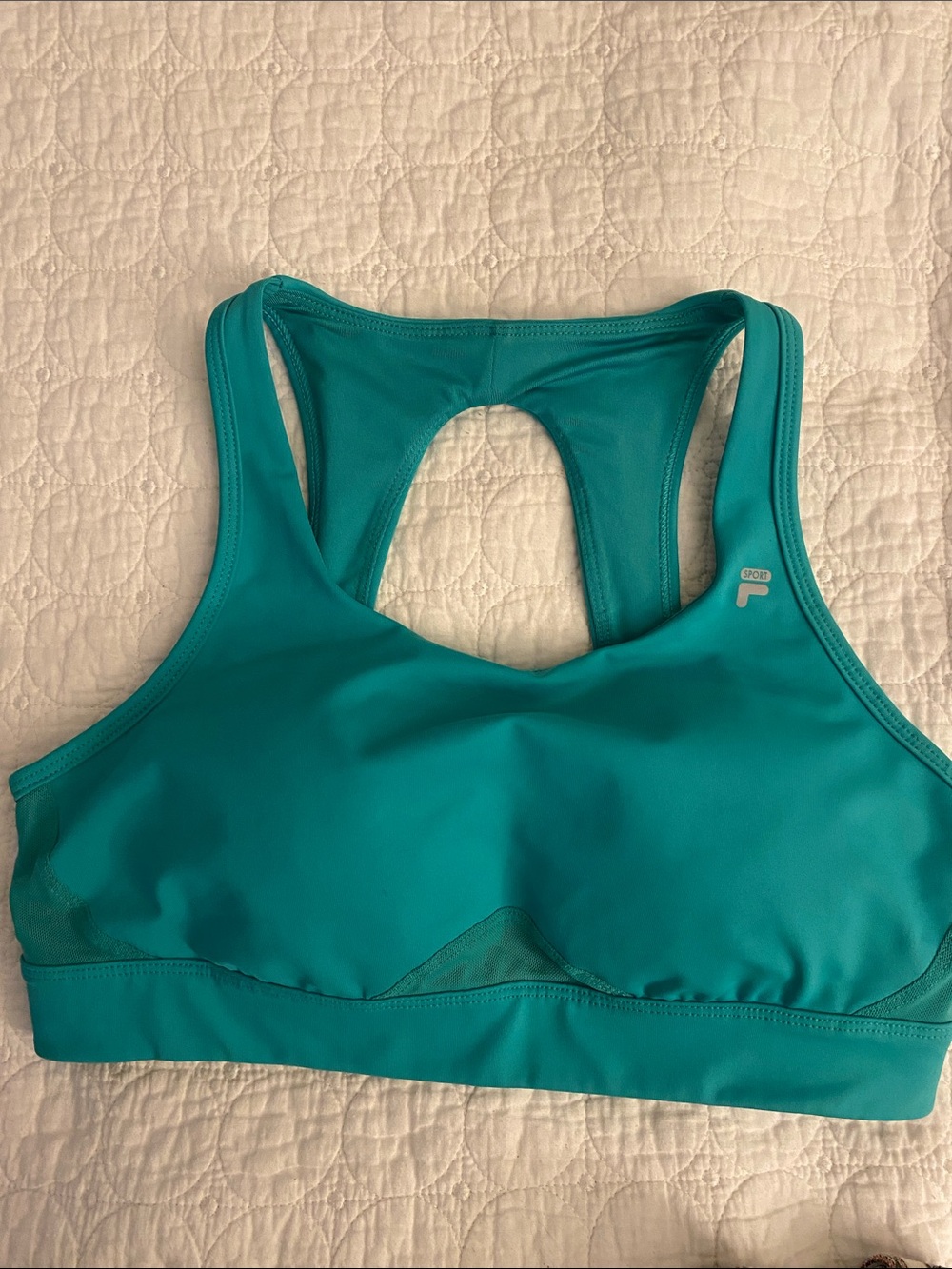Fila Teal Racerback Sports Bra